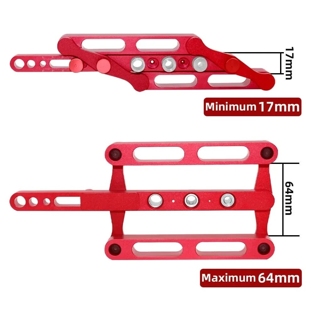 Gabarito de Furação Automática (Doweling Jig), Métrico 6/8/10mm