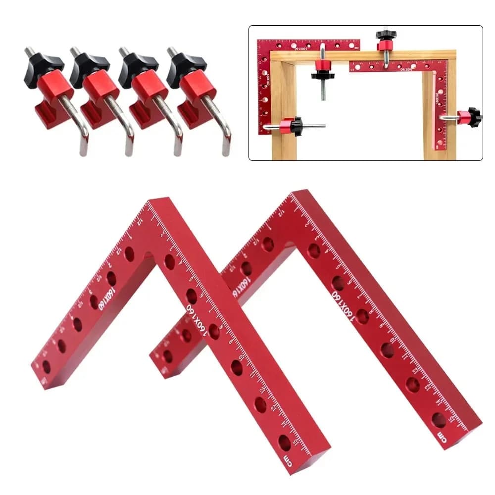 Grampo de Fixação em Ângulo Reto L-Shaped 90°, 120-160mm