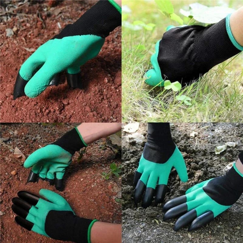 Luvas de Jardim Impermeáveis Revestidas em Látex com Garras