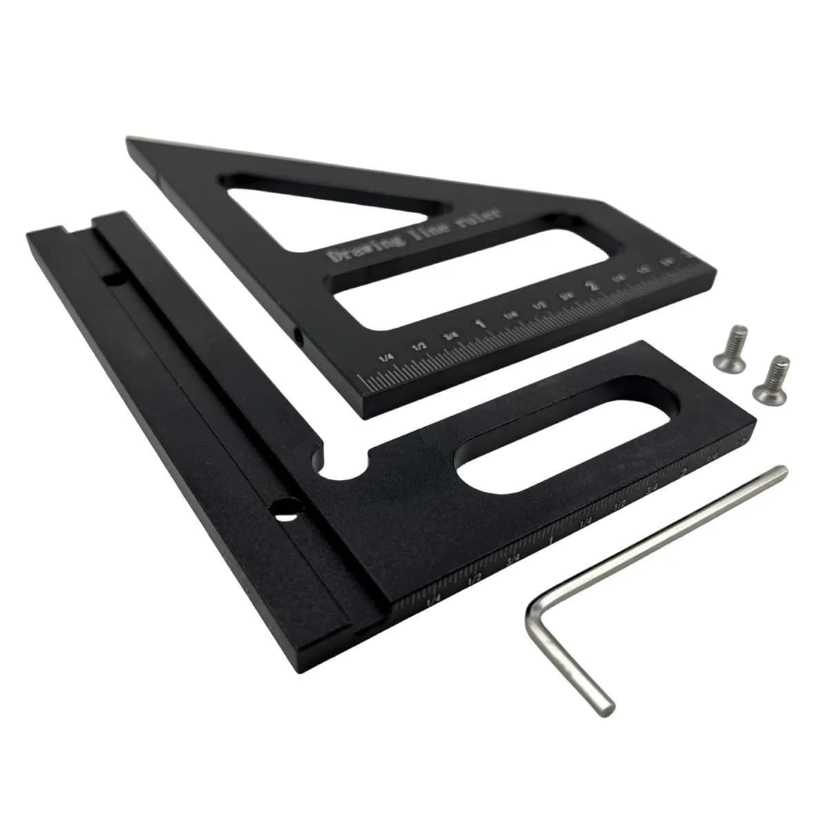 Esquadro Triangular de Alumínio 45/90 Graus