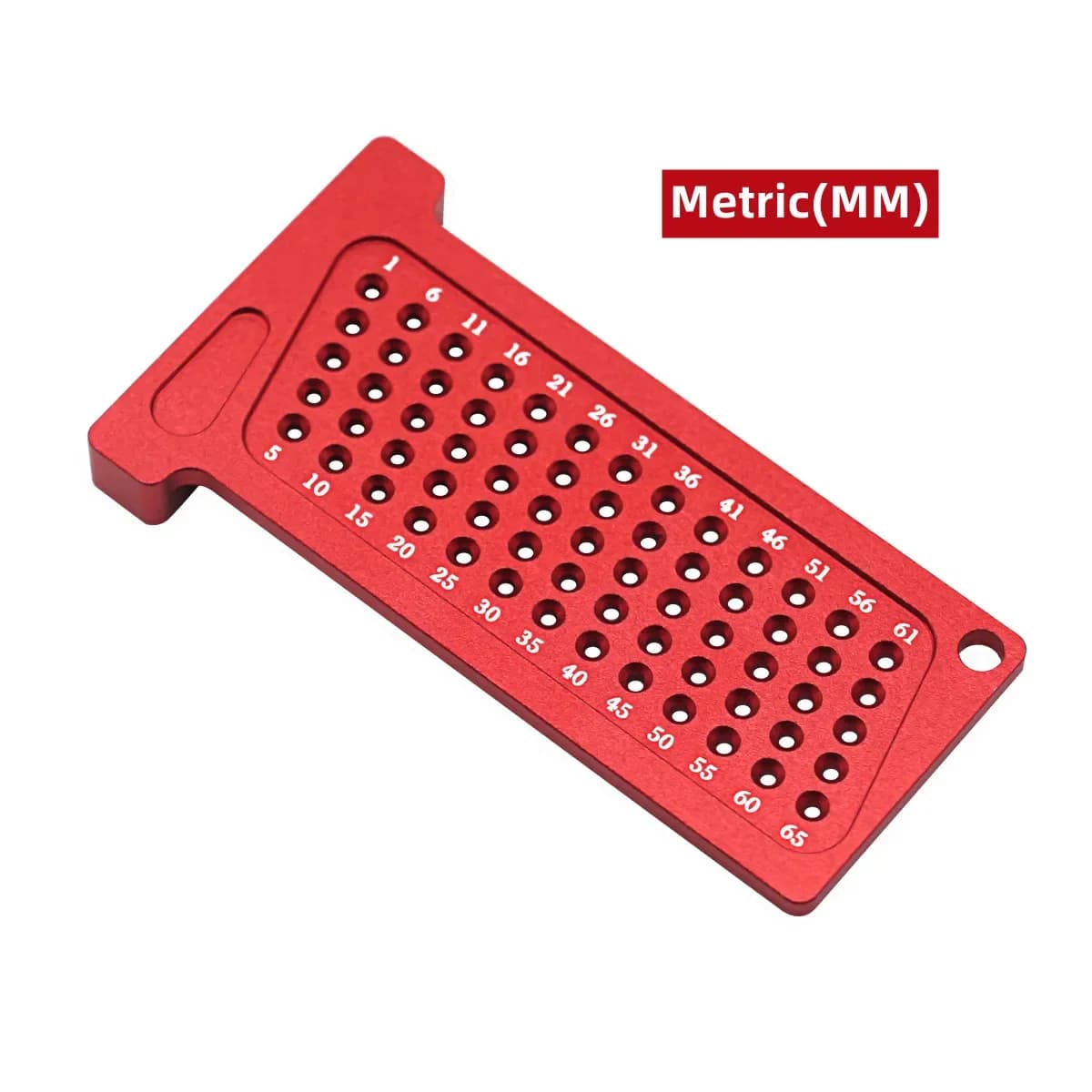 Régua de Bolso T-Square para Marcação e Furos em Marcenaria
