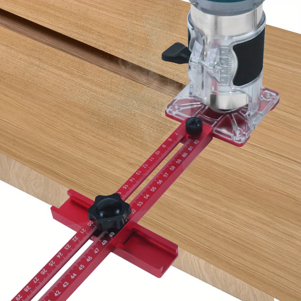 Gabarito de Aluminio 4 em 1 para Fresadora e Corte de Círculos