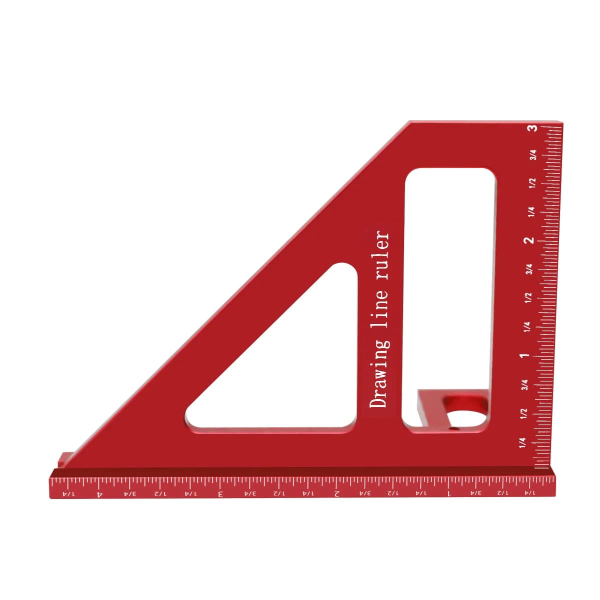 Esquadro Triangular de Alumínio 45/90 Graus