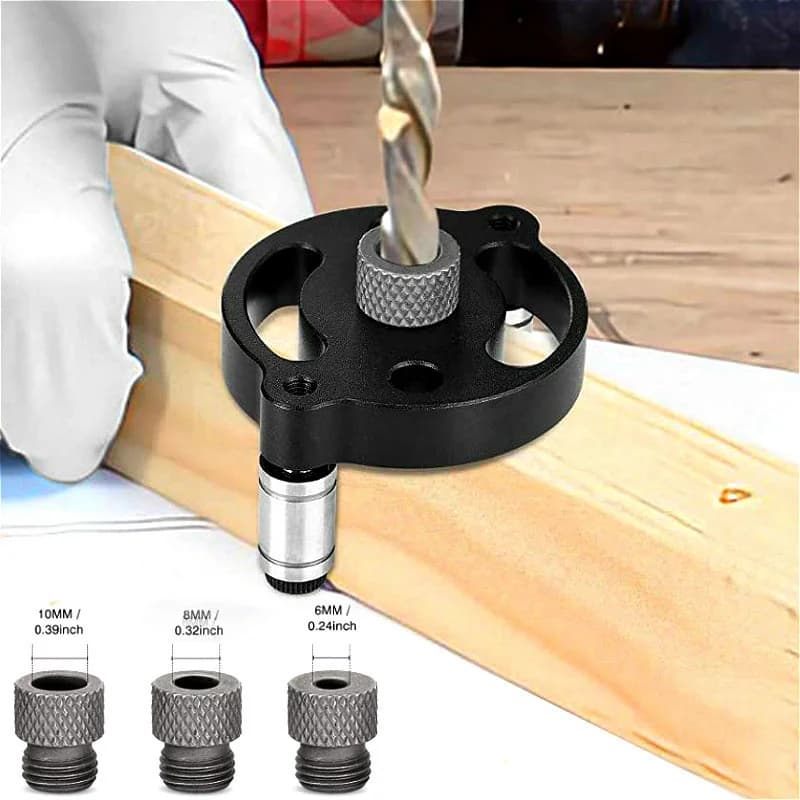 Gabarito Vertical Autocentrante para Furos de Bolso 3-10mm (Versão Aprimorada)
