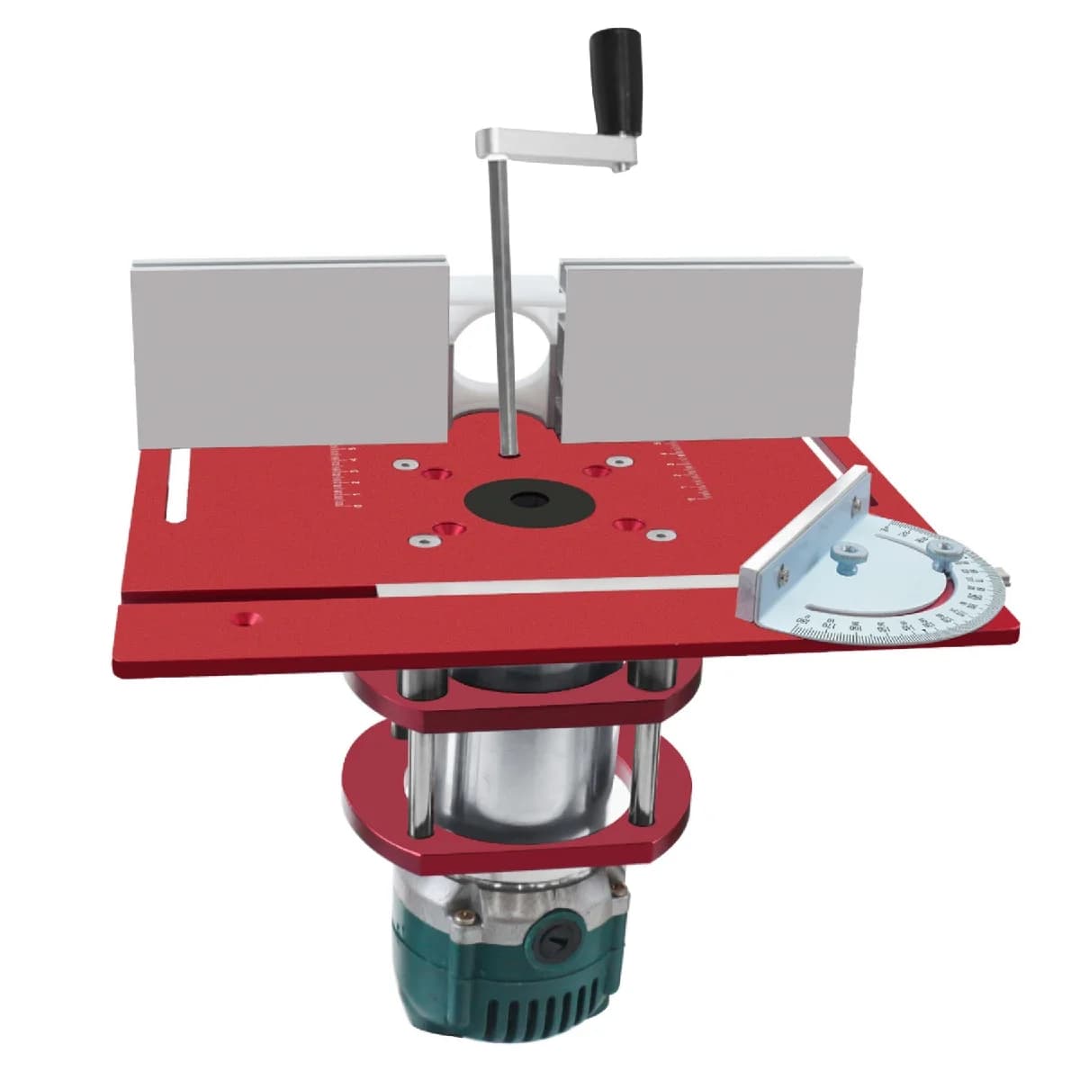 Kit de Placa de Inserto e Elevador para Mesa de Router em Alumínio