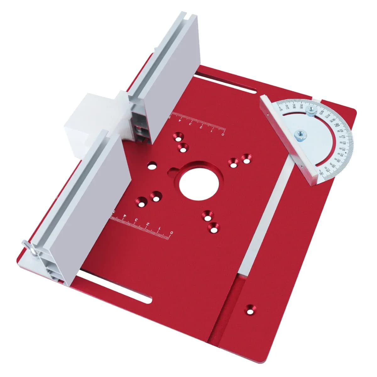 Kit de Placa de Inserto e Elevador para Mesa de Router em Alumínio
