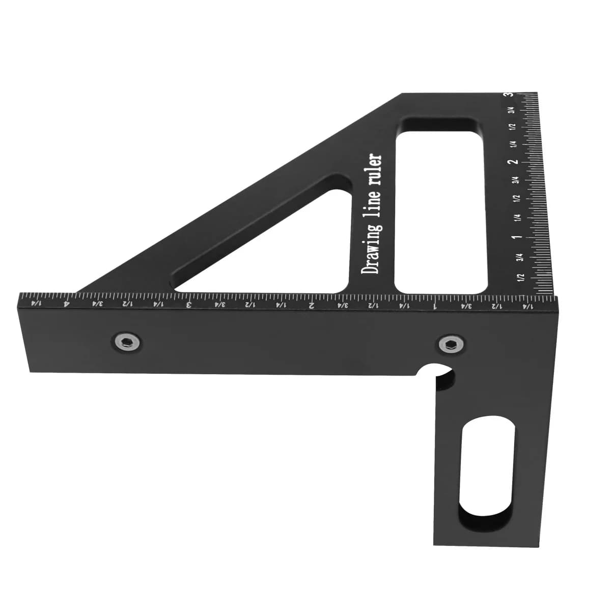 Esquadro Triangular de Alumínio 45/90 Graus
