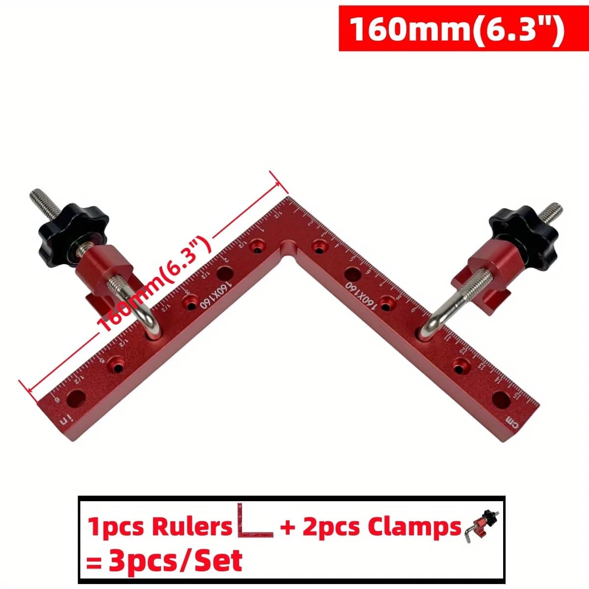 Grampos de Canto Esquadro 90 Graus para Marcenaria