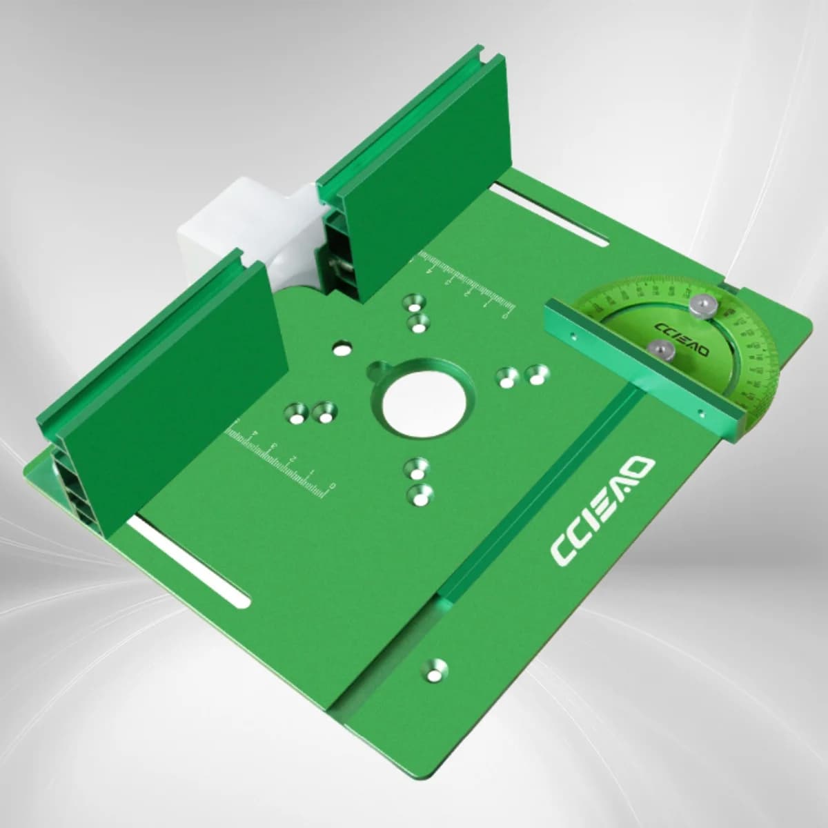 Placa de Inserção para Mesa de Router em Alumínio com Guia
