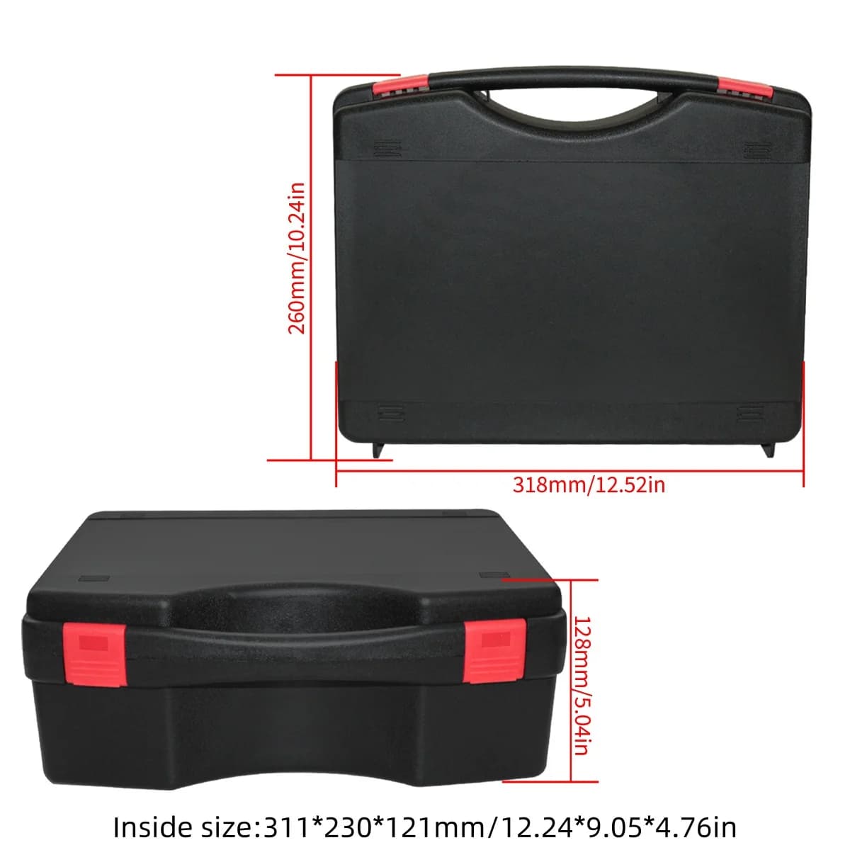 Estojo Multifuncional Portátil em Plástico para Instrumentos
