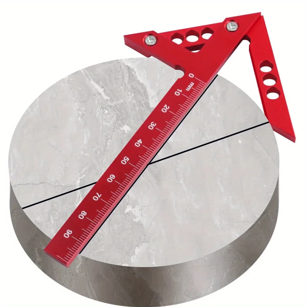 Compass de Centro para Marcenaria com Gabaritos 45/90°