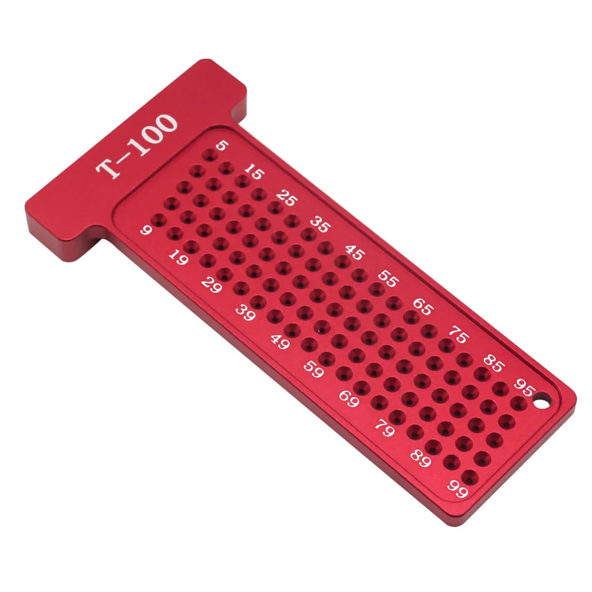 Esquadro T de Precisão 100mm Régua de Marcação Métrica