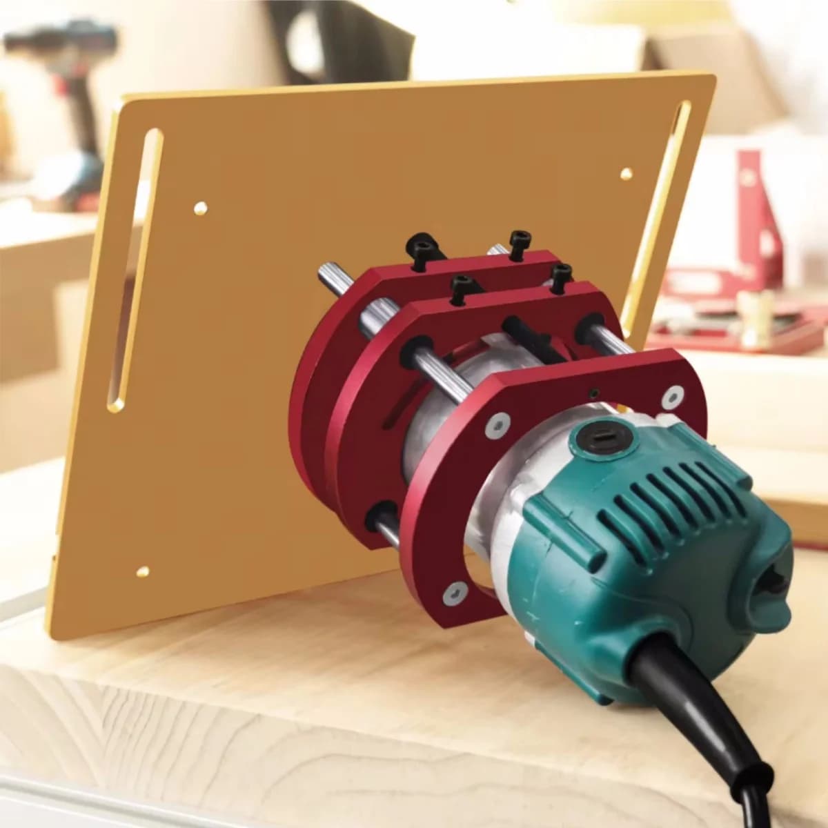Kit de Elevação para Placa de Inserção da Mesa do Router, Alumínio, 65mm