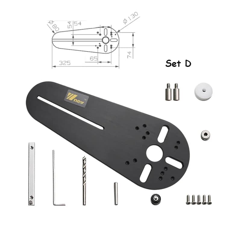 Gabarito de Corte Circular para Router Manual