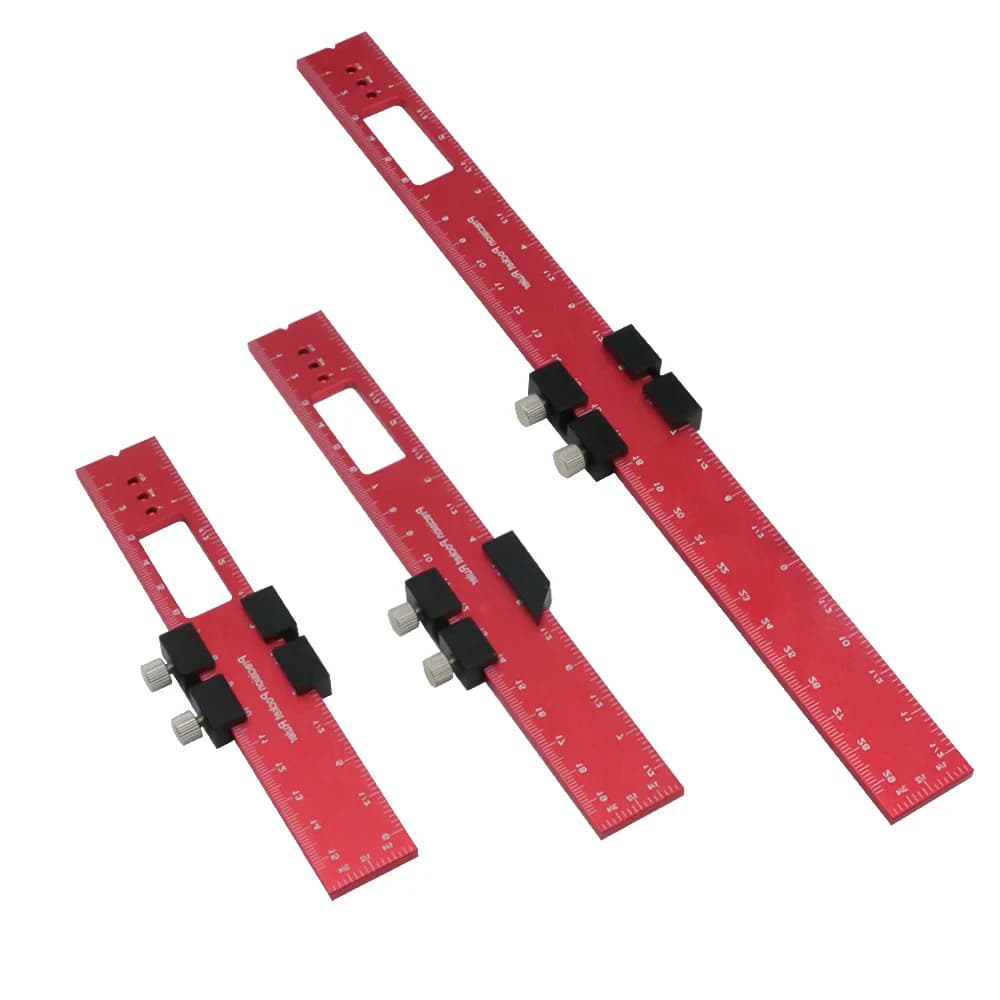 Régua de Precisão com Batentes Deslizantes T-Track