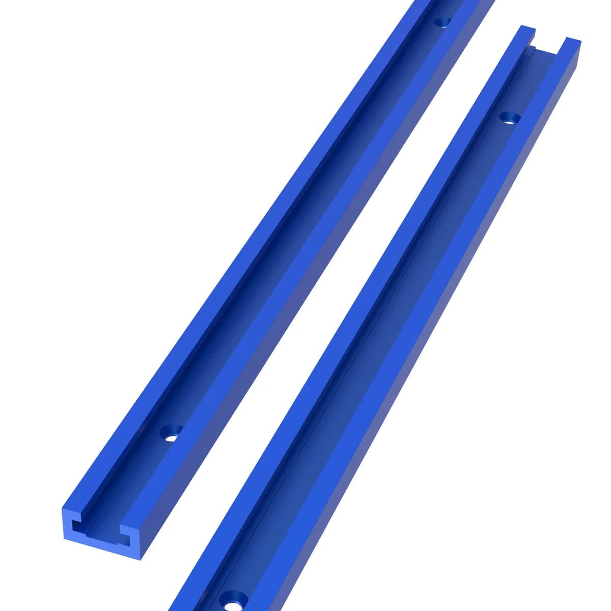 Trilho T Universal Pré-perfurado para Mesas de Marcenaria