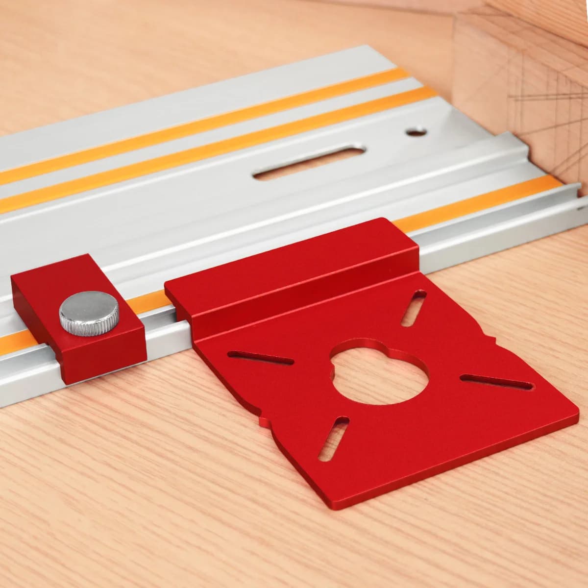 Kit Conector de Trilho Guia de Alumínio Pesado