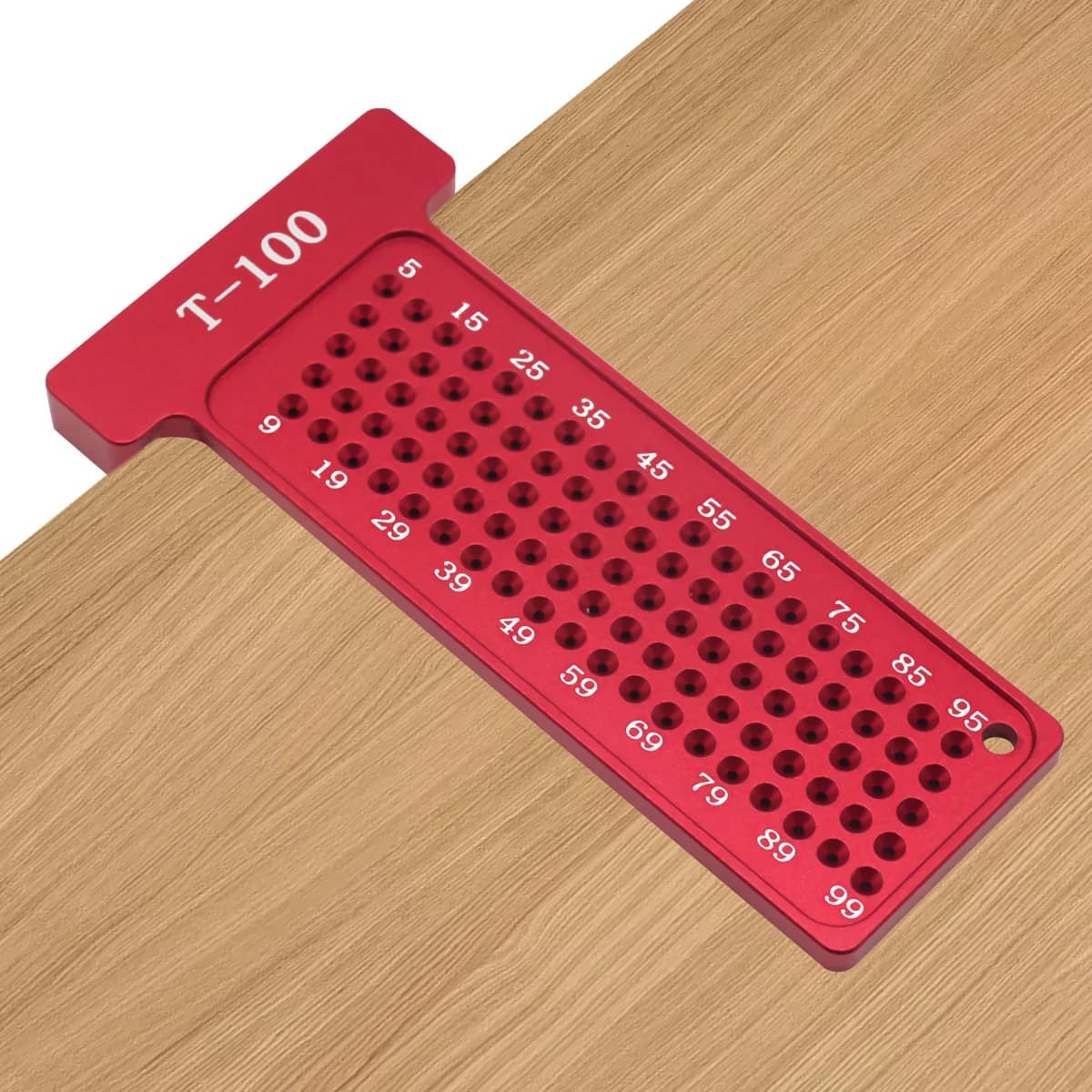 Esquadro T de Precisão 100mm Régua de Marcação Métrica