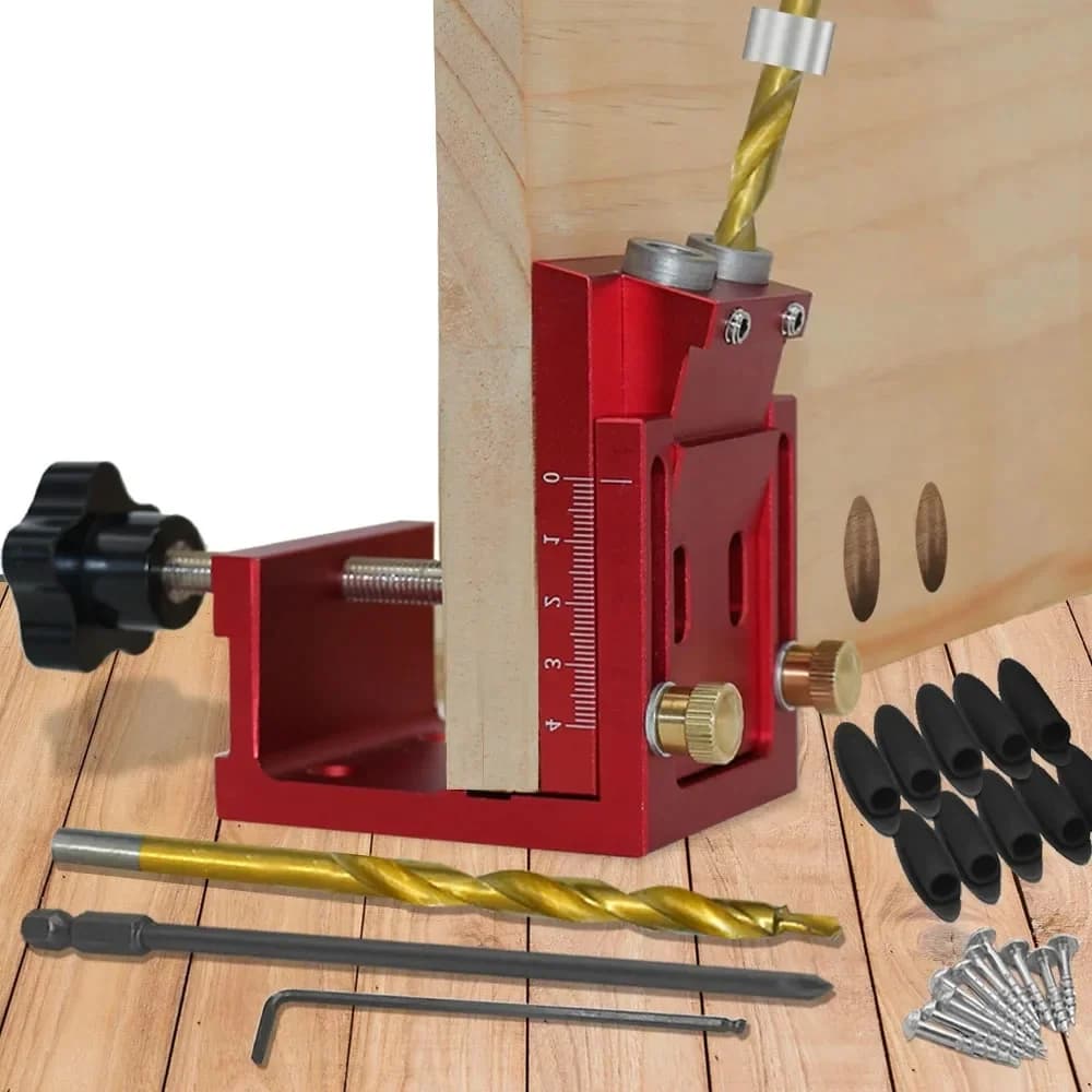Kit Gabarito de Furo em Ângulo Ajustável com Guia de Broca 9mm