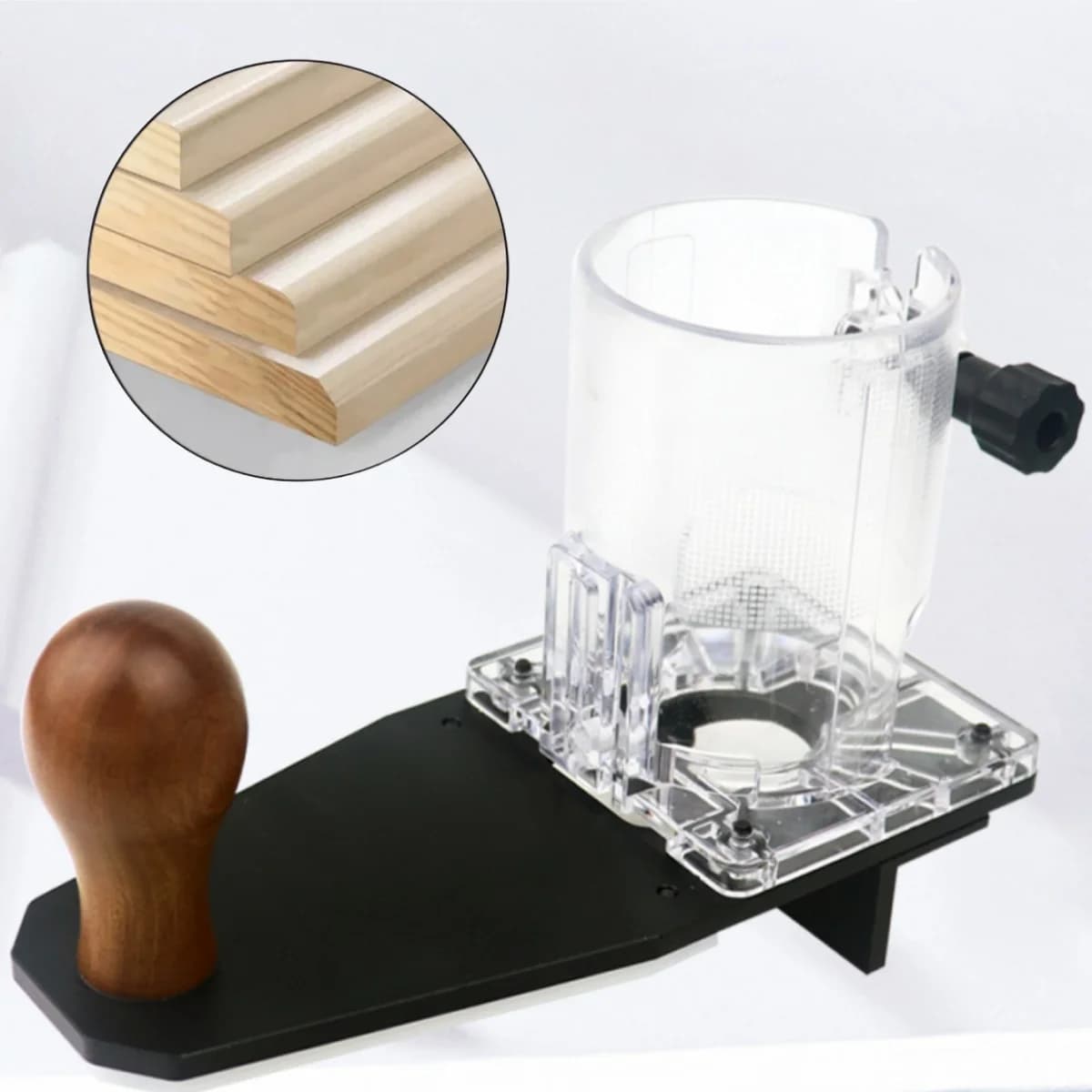 Kit de Base Transparente de Precisão para Router