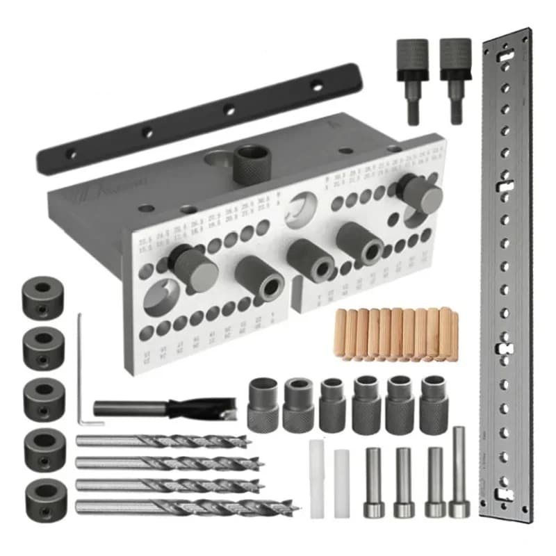 Kit Guia de Furação para Cavilhas Ajustável 3 em 1