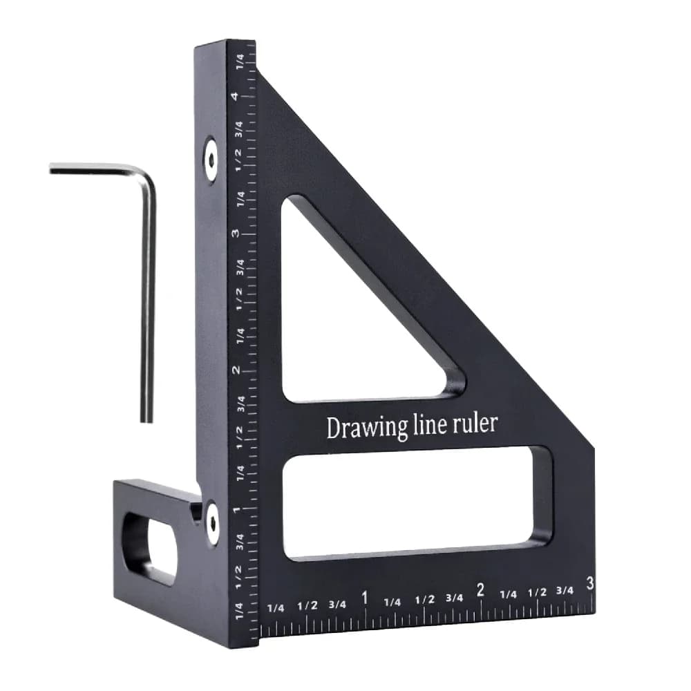 Esquadro Triangular de Alumínio Multiângulo 3D