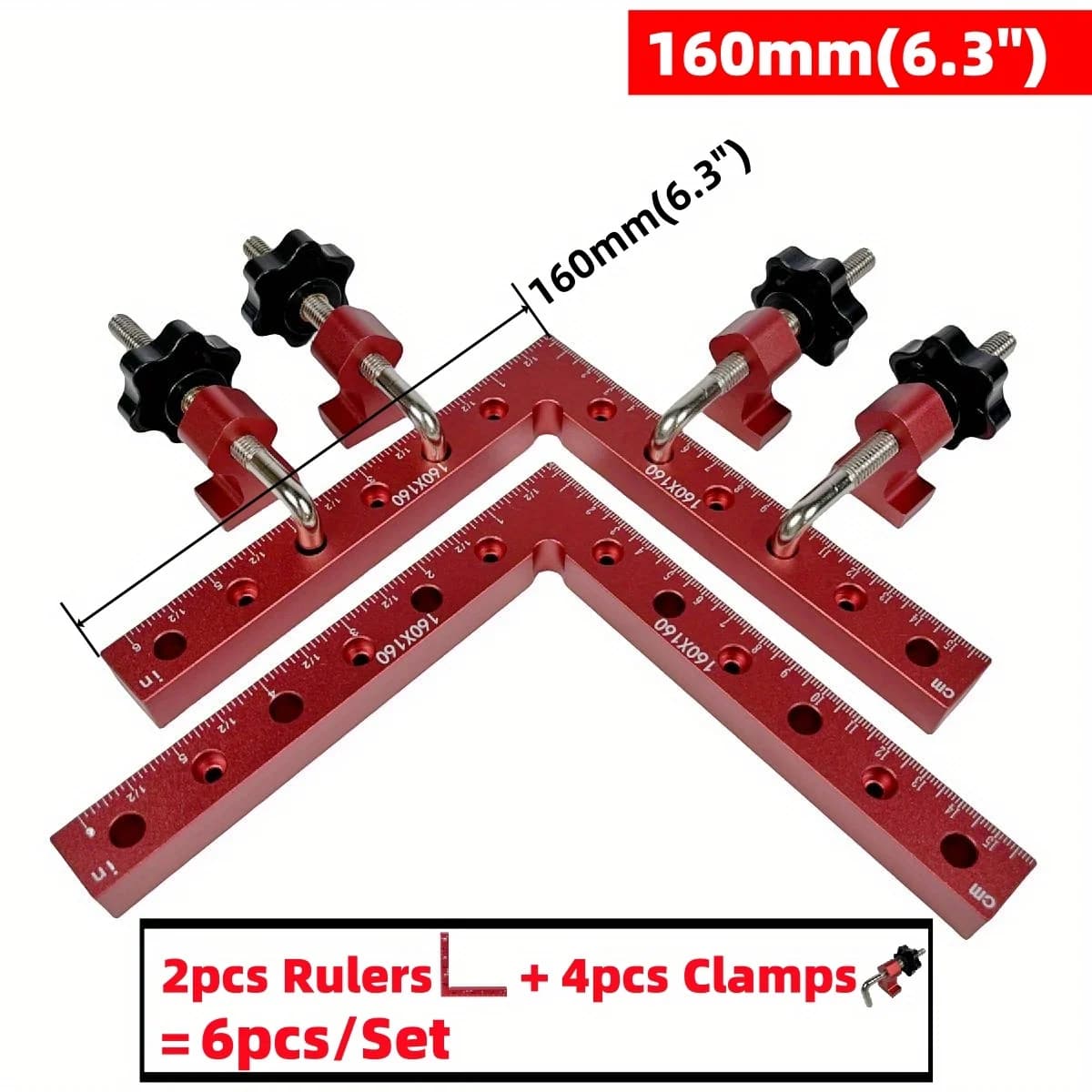 Grampos de Canto Esquadro 90 Graus para Marcenaria