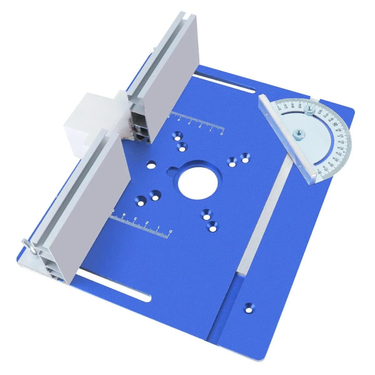Kit de Placa de Inserto e Elevador para Mesa de Router em Alumínio
