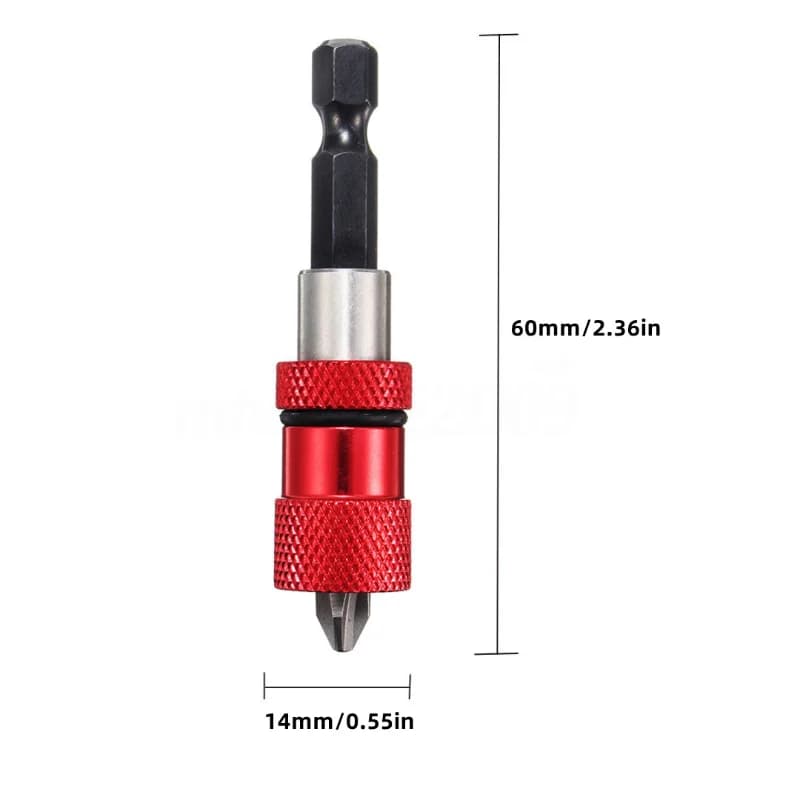 Extensão de Chave de Fenda com Haste Sextavada Magnética Ajustável 60mm