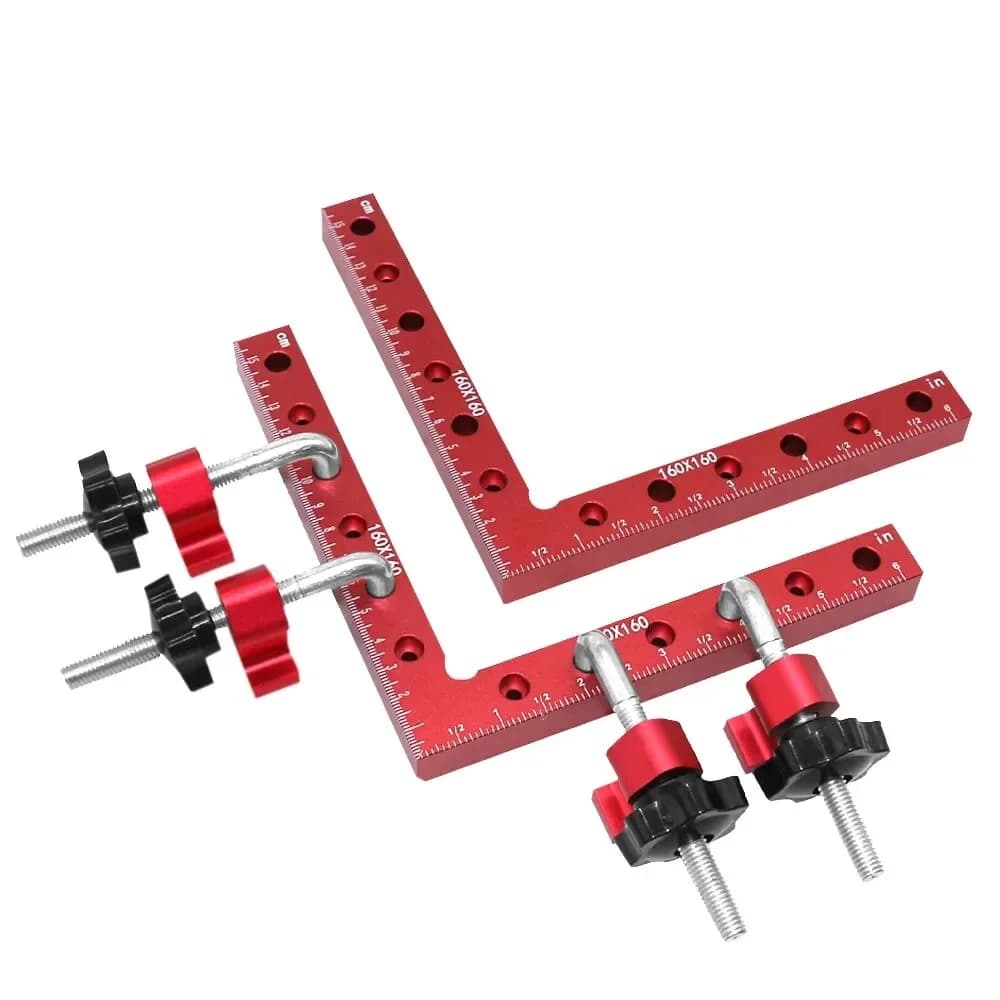 Grampo de Fixação em Ângulo Reto L-Shaped 90°, 120-160mm